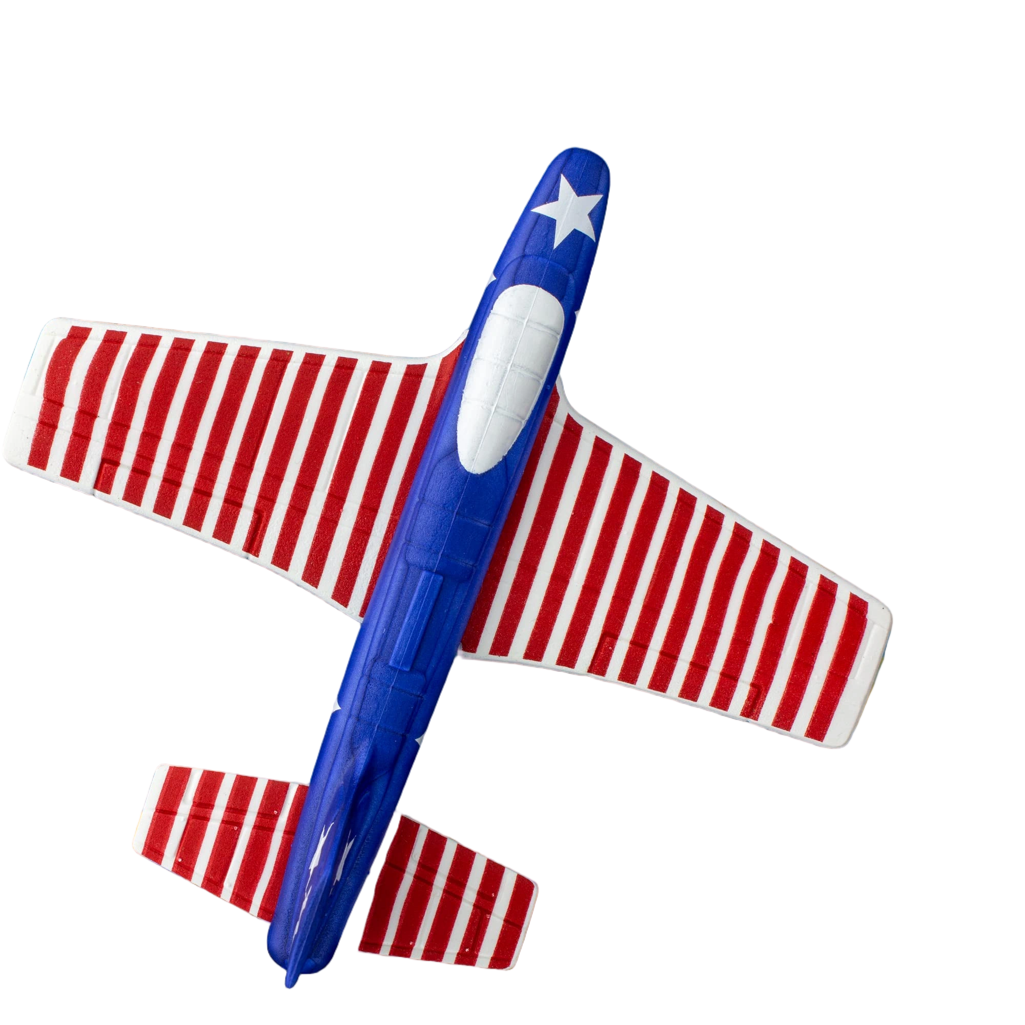Airplane Toys for Kids: Stars & Stripes Foam Glider Plane Toy For Boys & Girls -
