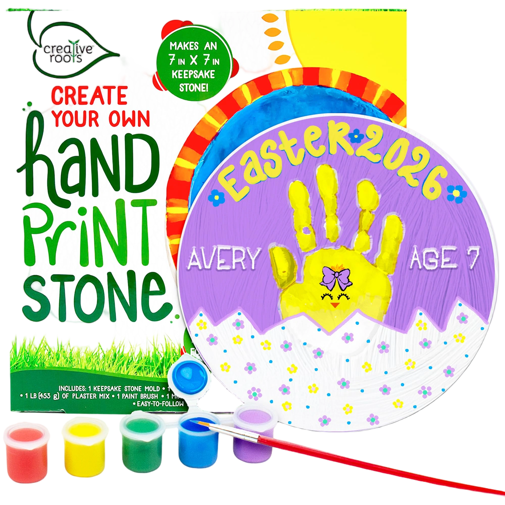 Creative Roots Create Your Own Handprint Stone by Horizon Group USA