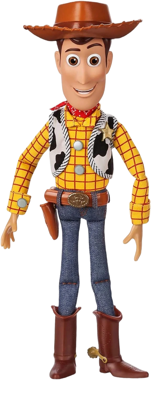 Disney Store Official Sheriff Woody Talking Action Figure from Toy Story, Featur