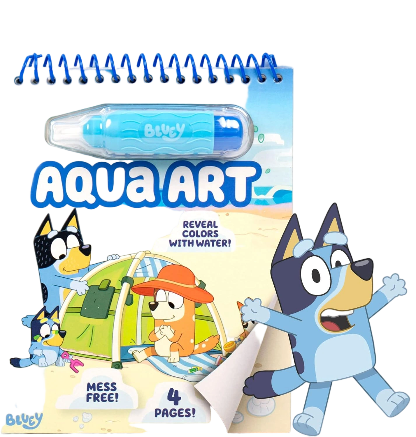 Horizon Group USA Bluey Aqua Art - Reusable Water Reveal Activity Pages With Wat