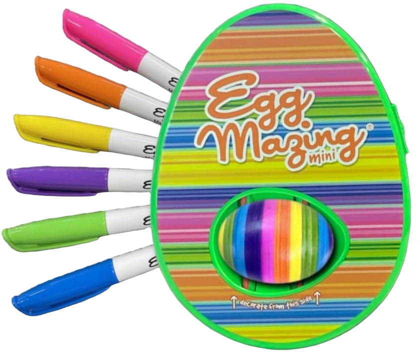 EggMazing Easter Egg Mini Decorator Kit Arts and Crafts Set - Includes Egg Decor