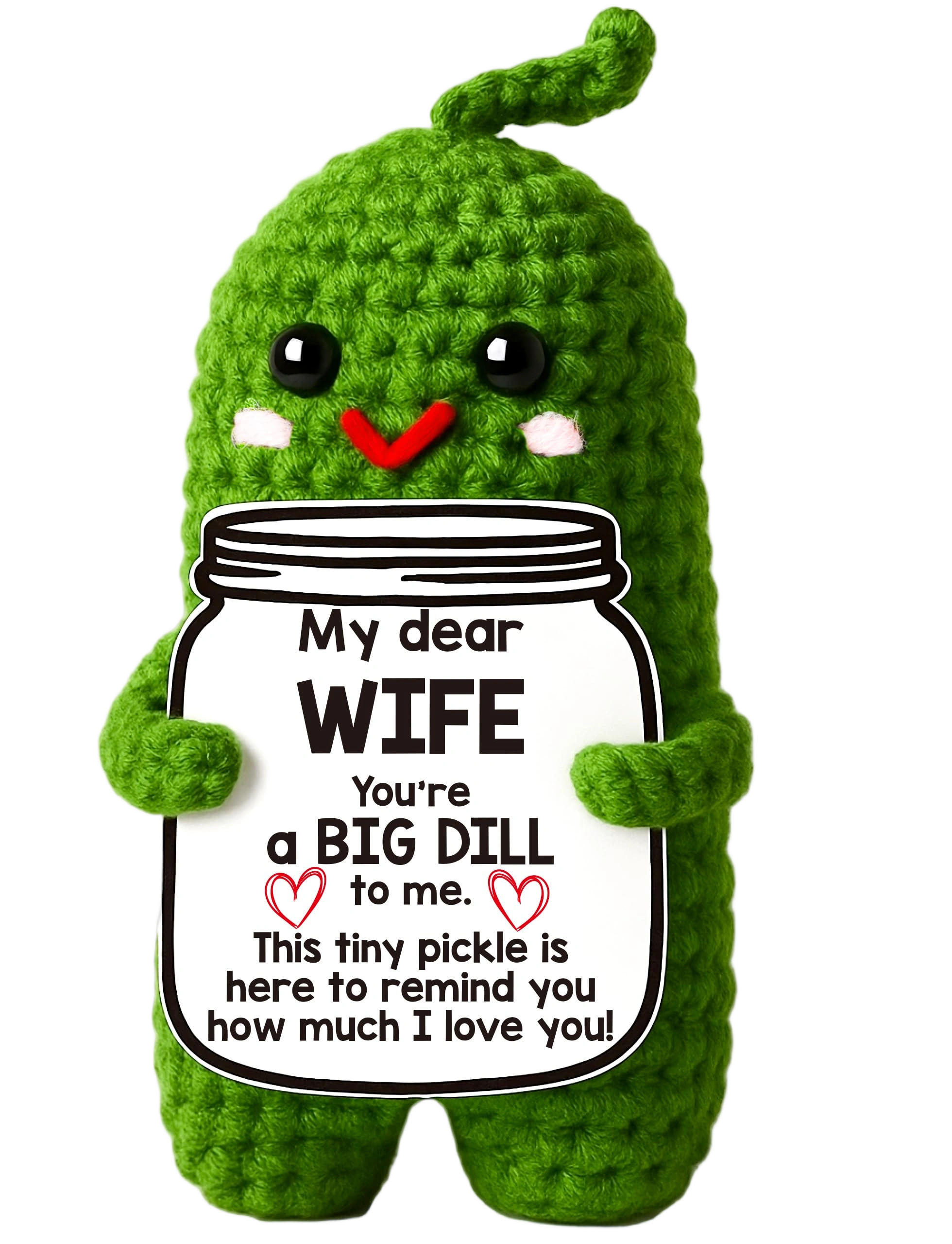 MAMAGIFTRE Gifts Mothers Day for Wife from Husband, Handmade Croche Pickle to My