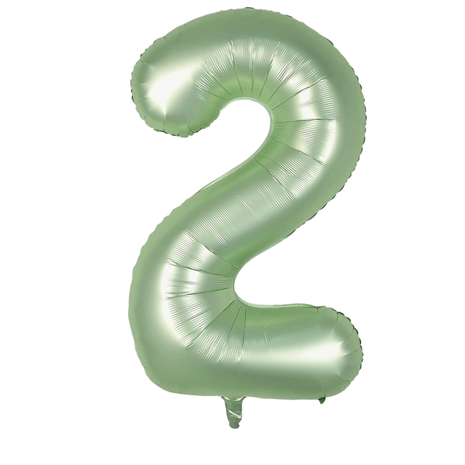 40" Balloon Number 2 Sage Green, Large Foil Number Balloons Set 0-9, Olive Green