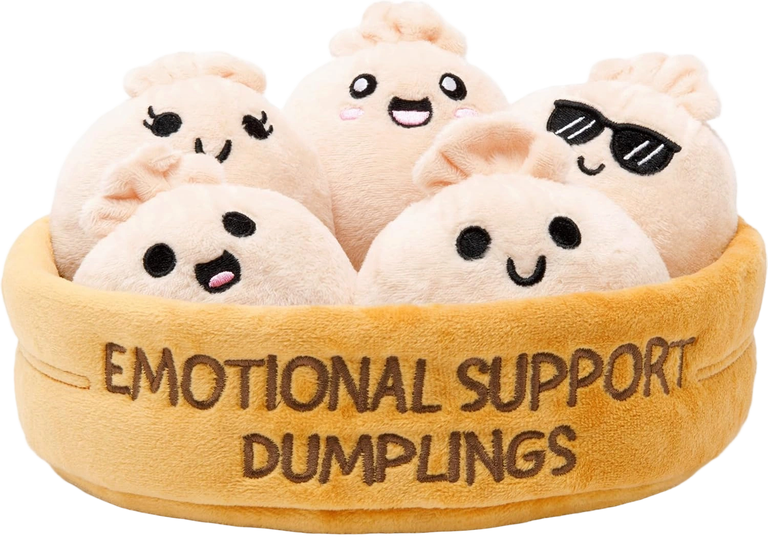 Emotional Support Dumplings by Relatable, Easter Plush Cuddly Stuffed Animals an