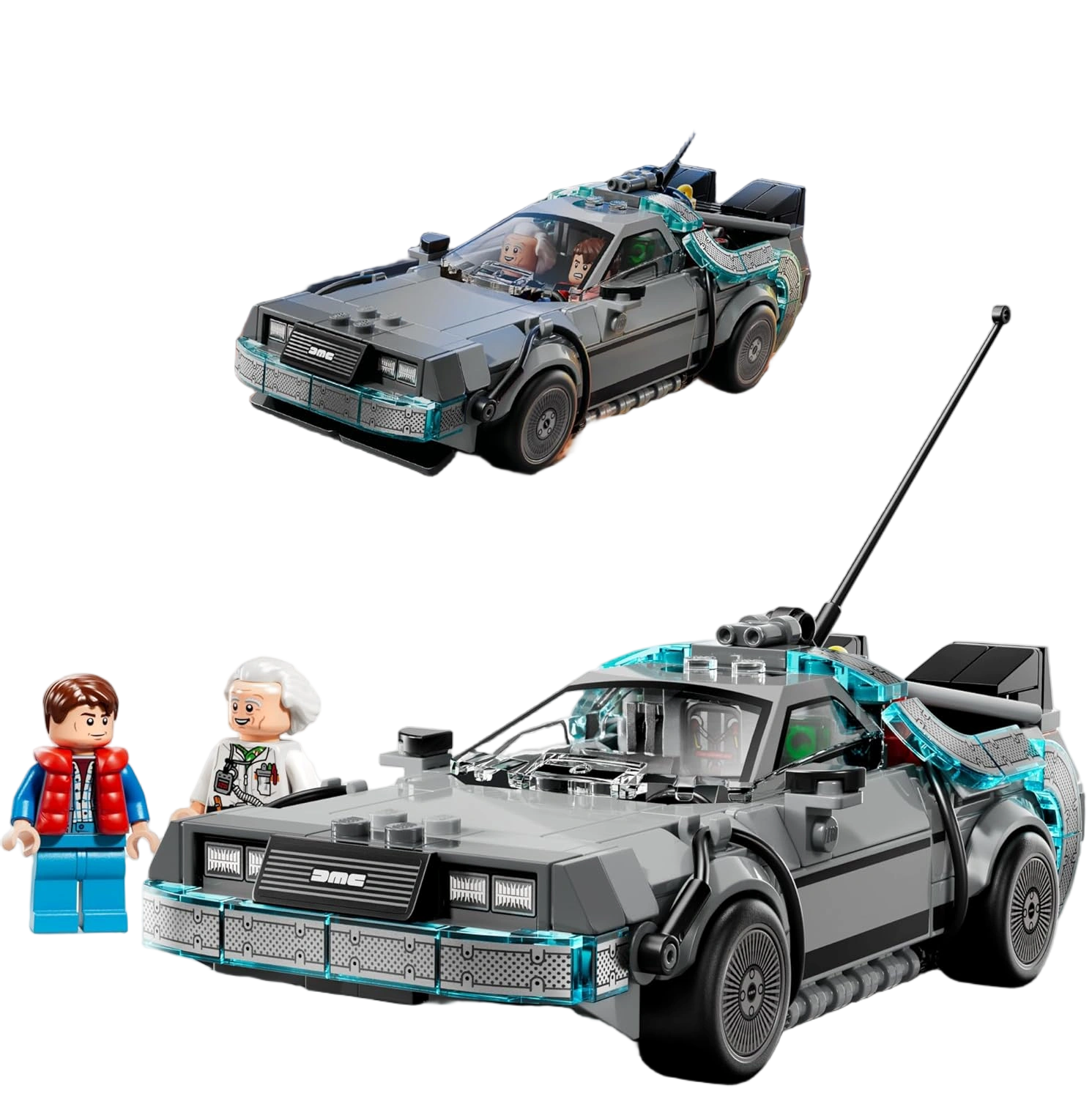 LEGO Speed Champions Time Machine from Back to The Future Building Toy for Kids 