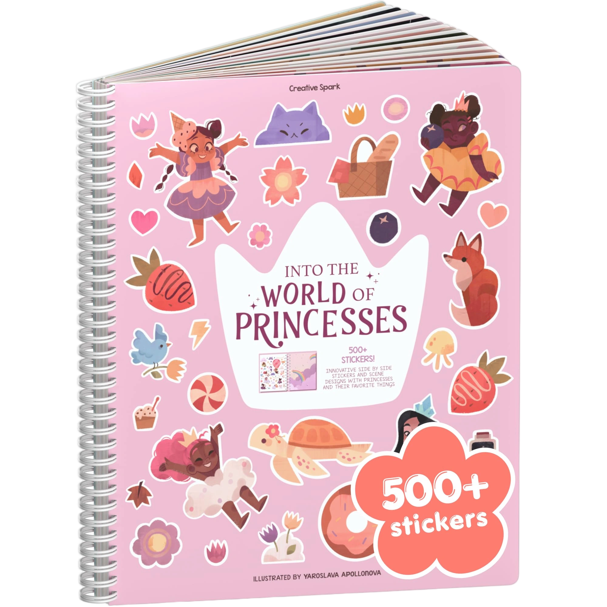 World of Princesses 500+ Sticker Book for Girls by Cupkin Toddler Airplane Activ
