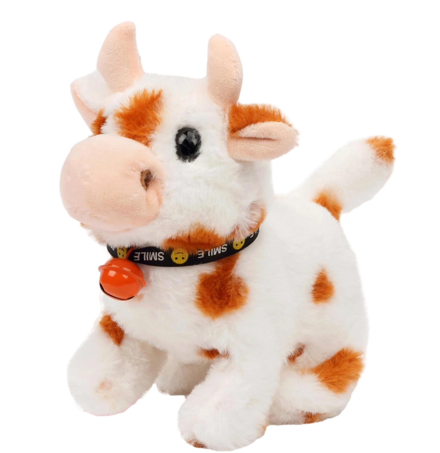 Hopearl Walking Cow Interactive Electronic Pet Plush Diary Cattle Toy with Sound