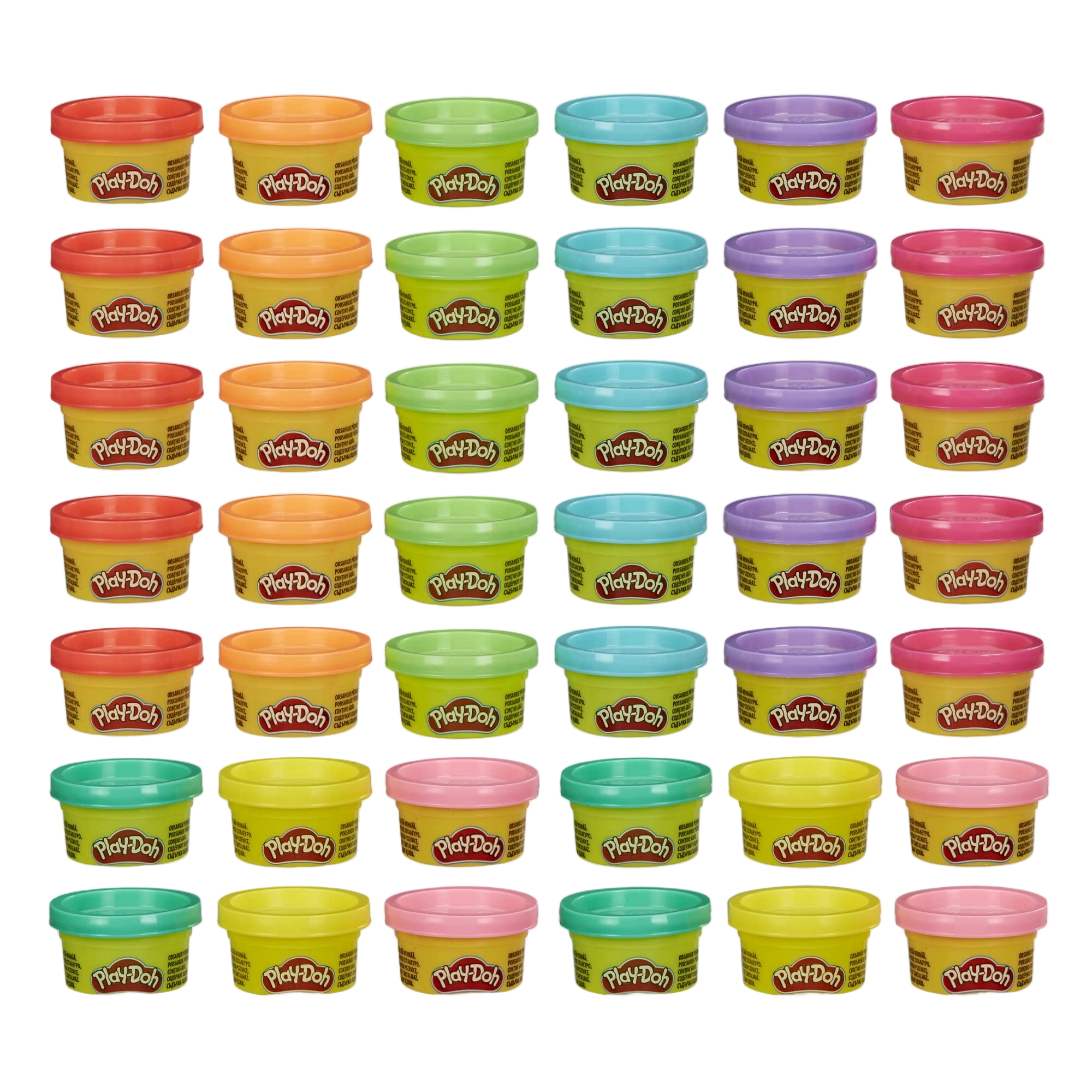 Play Doh Bulk Handout 42-Pack of 1-Ounce Modeling Compound Cans, Back to School 