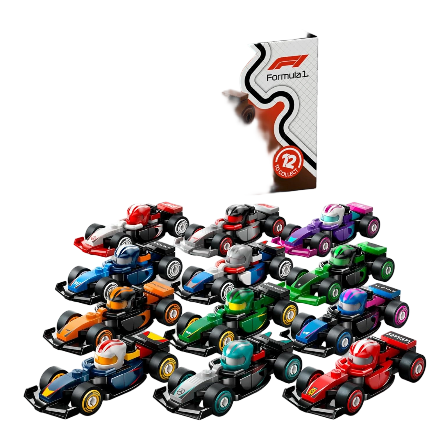 LEGO F1 Collectible Race Cars, 6 Pack - Building Set for Boys & Girls, Ages 6+ -