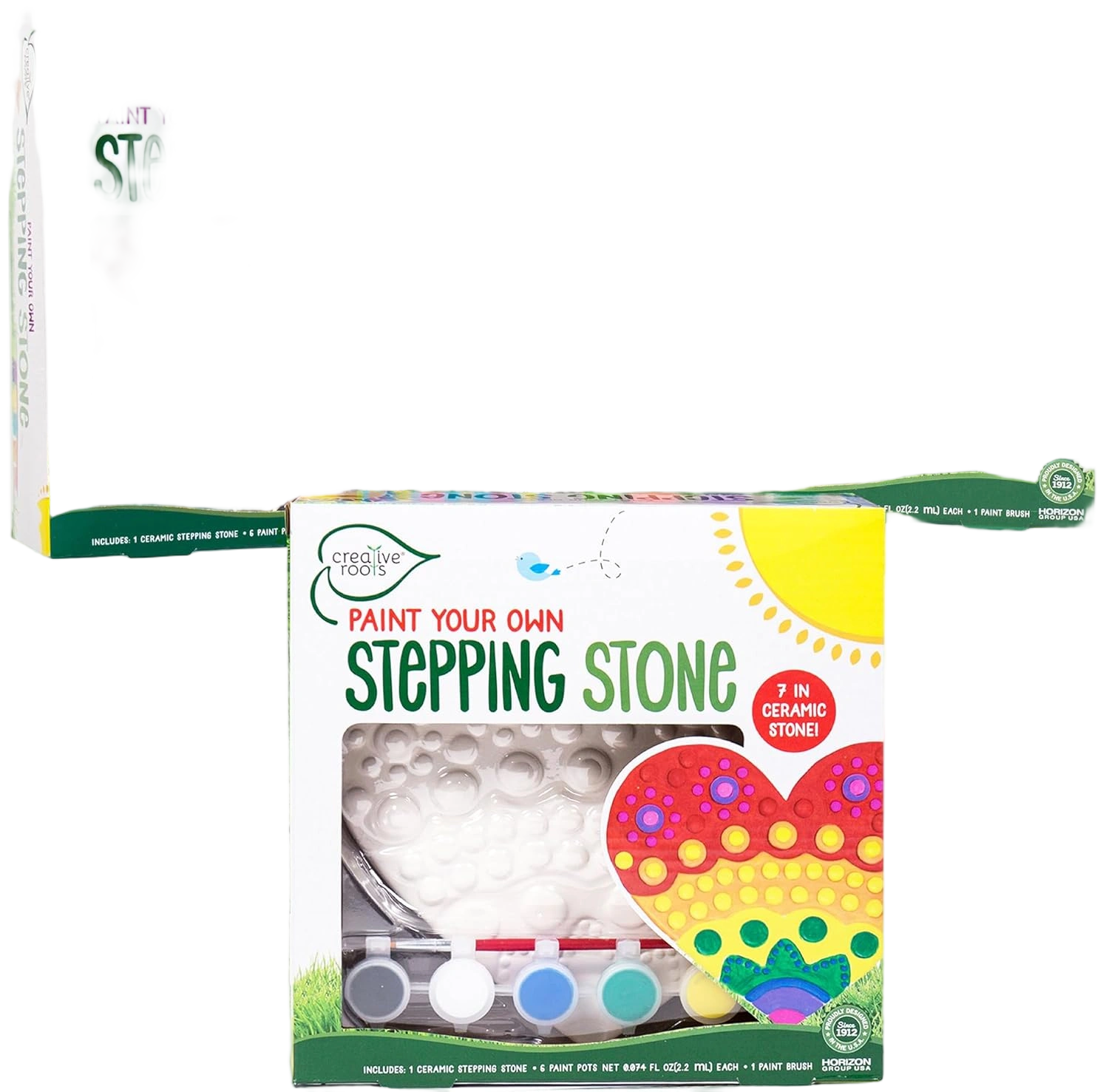 Creative Roots Paint Your Own Stepping Stones Multipack with Butterfly, Unicorn,