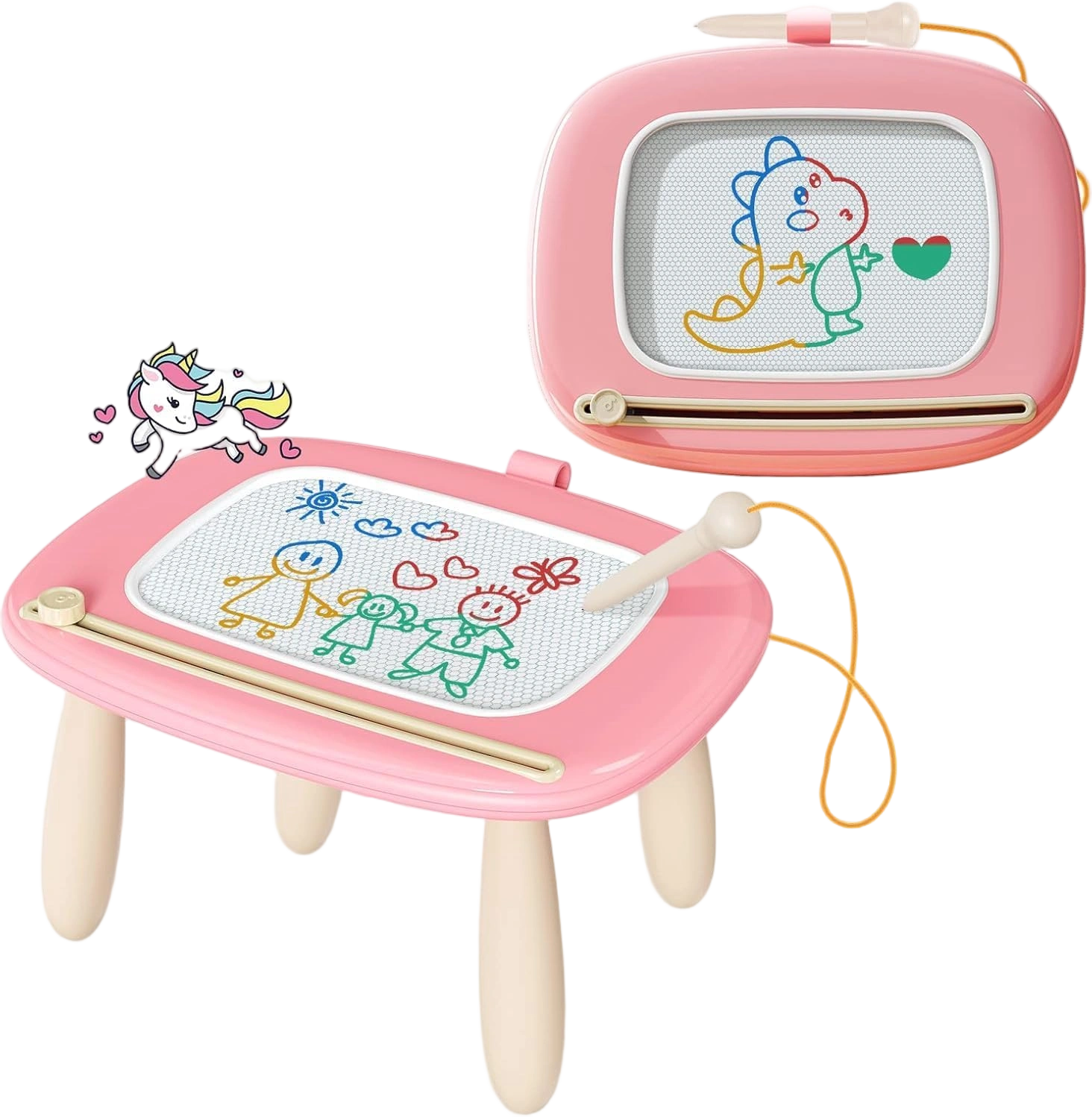 Kikidex Magnetic Drawing Board, Toddler Girl Toys for 1-2 Year Old, Doodle Board