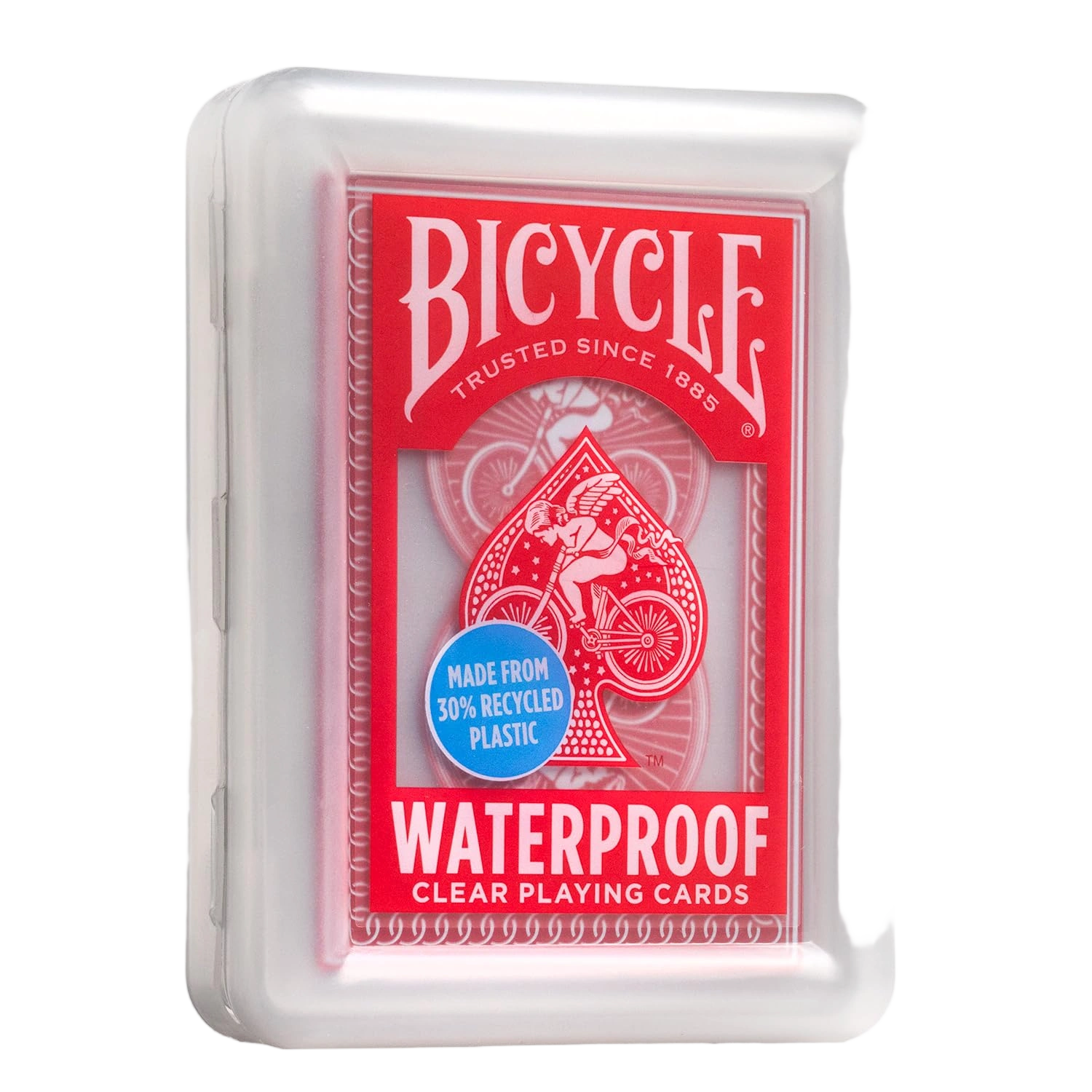 Bicycle Waterproof Playing Cards, Red Plastic Deck of Cards, Durable Plastic Car