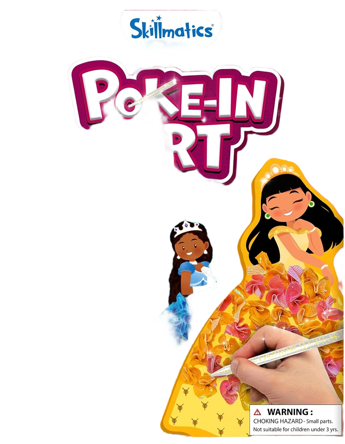 Skillmatics Poke-in Art - Magical Princesses, Mess-Free Fun for Kids, DIY Wood C