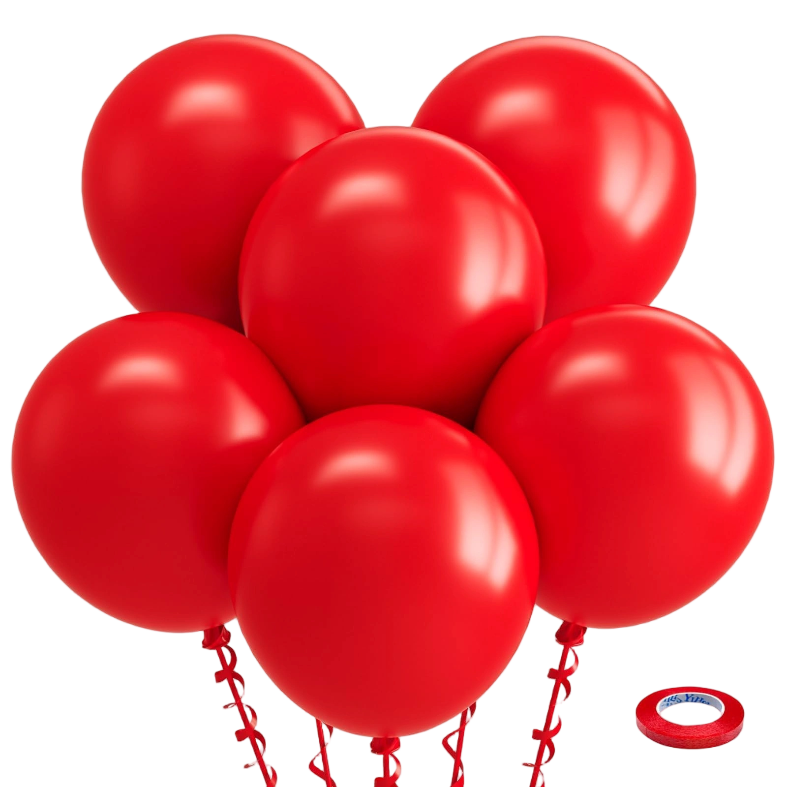 Bezente Red Balloons 18 Inch - 30 Pack Large Thick Red Balloons Big Round Red La