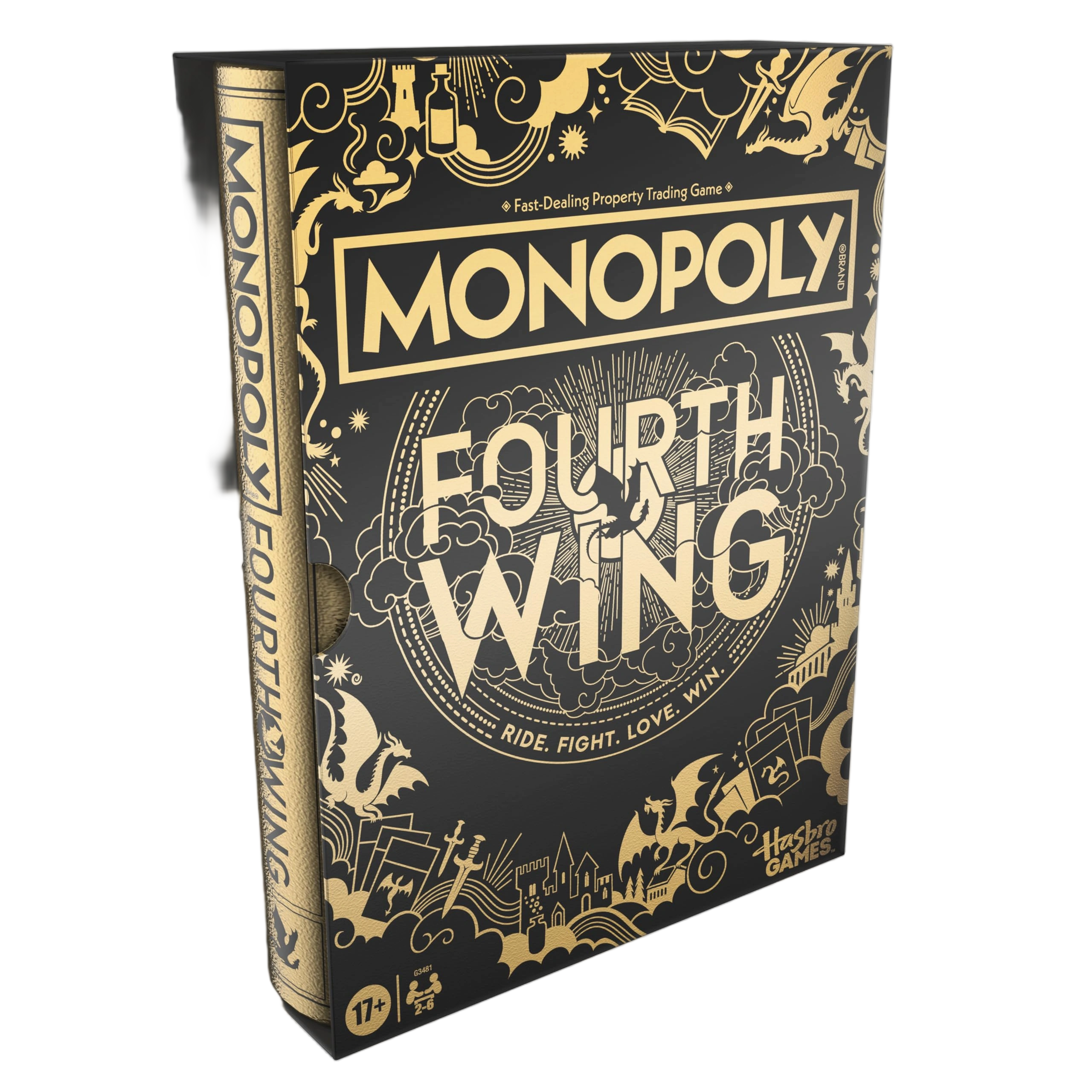 Monopoly Fourth Wing Edition Board Game for Adults | Officially Licensed Game In