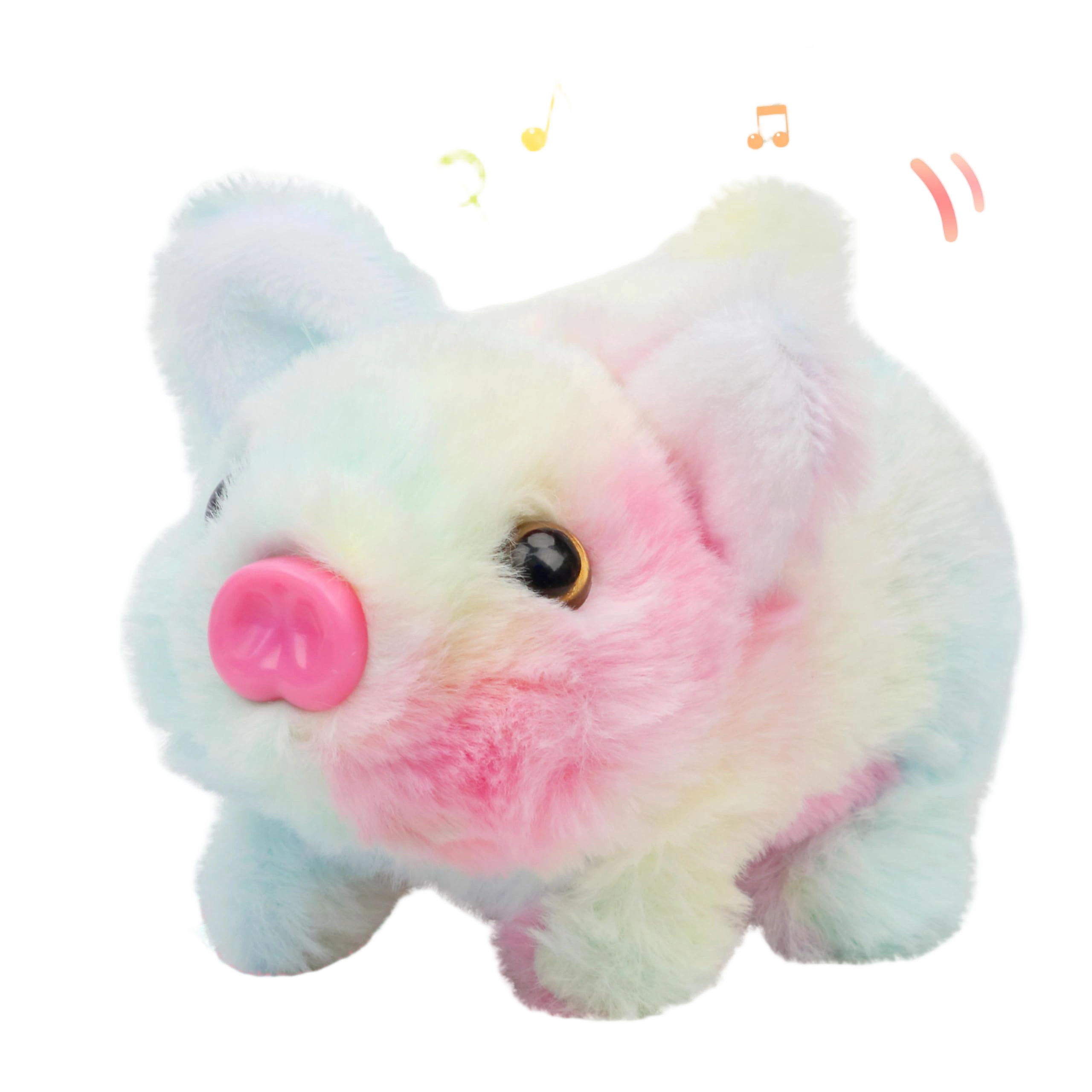 Hopearl Walking Piggy Pet Interactive Crawling Piglet Electronic Plush Toy Pig O