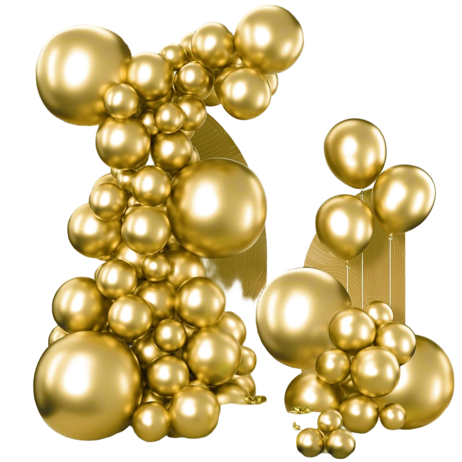 PartyWoo Gold Balloons 140pcs Different Sizes of 18 12 10 5 Inch Gold Balloon Ar