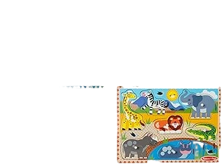 Wooden Peg Puzzle Set – 4-Pack Vehicle, Farm, Safari & Pet Animal Themes – Educa