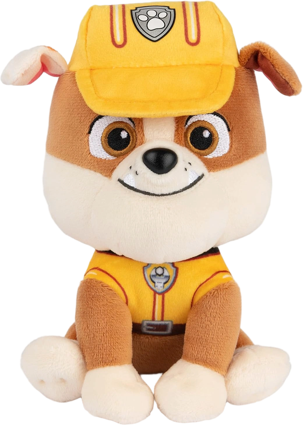 GUND Official PAW Patrol Rubble in Signature Construction Uniform Plush Toy, Stu