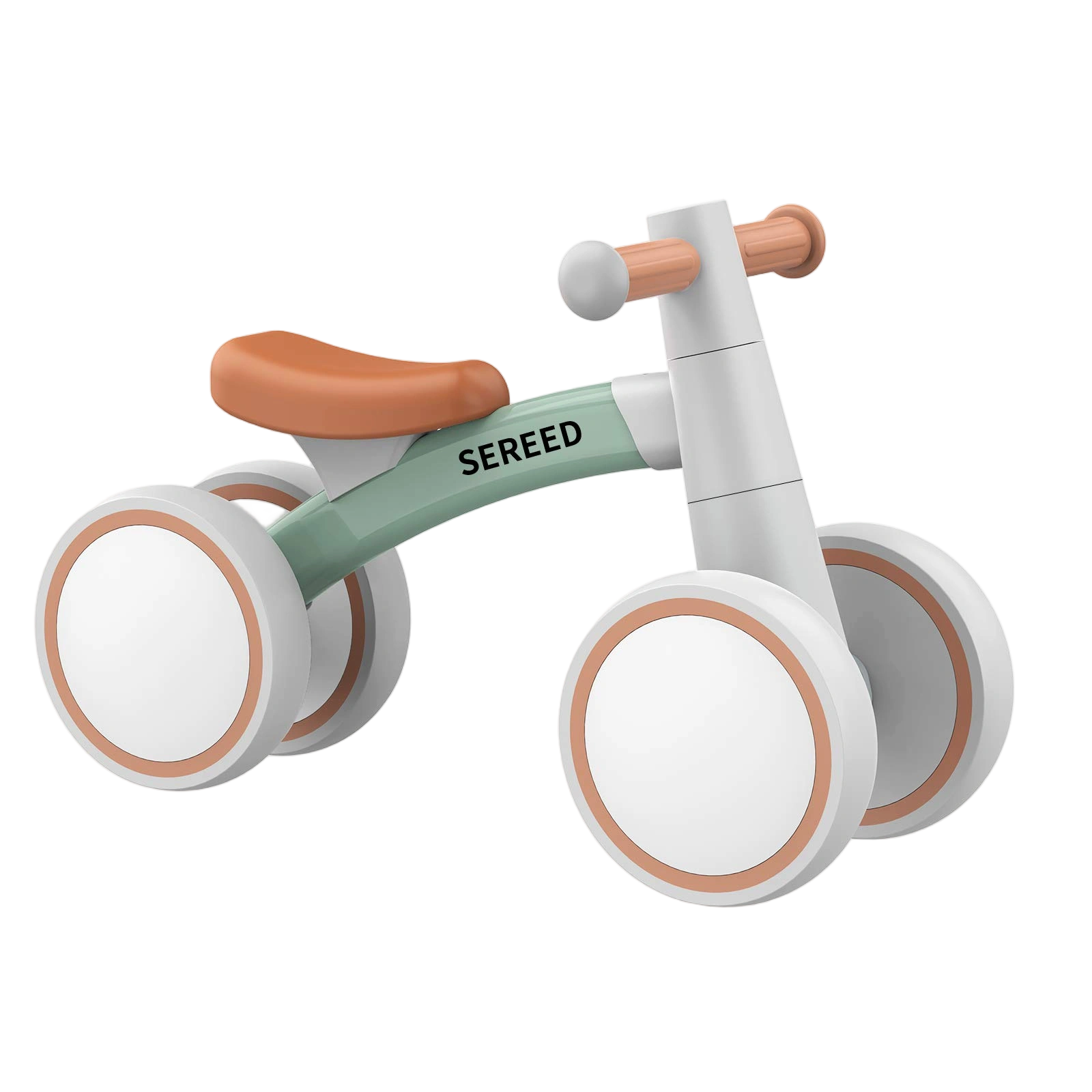 SEREED Baby Balance Bike for 1-2 Year Olds - 4 Wheels, First Bike for Toddlers,