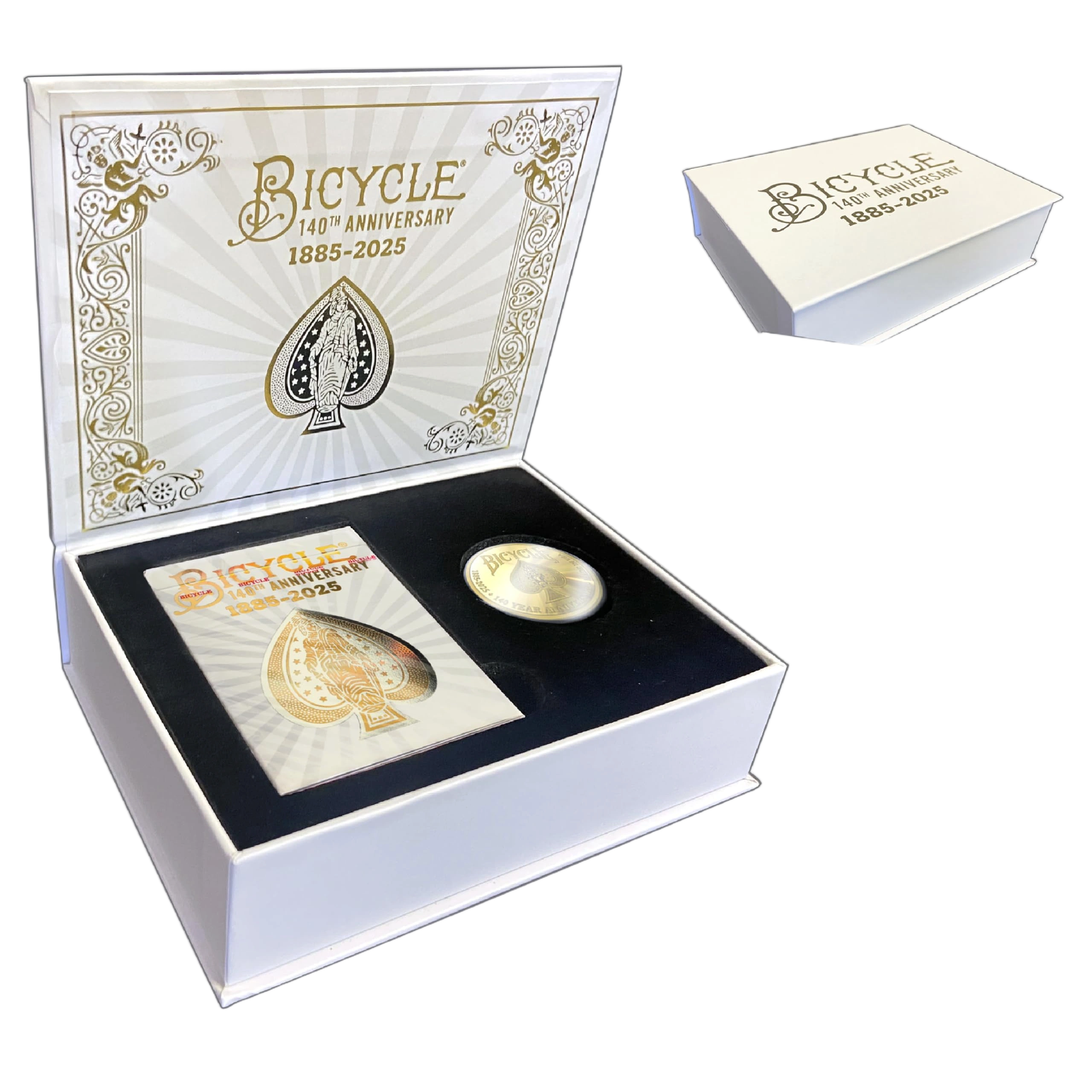 Bicycle 140th Anniversary Limited Edition Exclusive Playing Cards Set with 1 oz