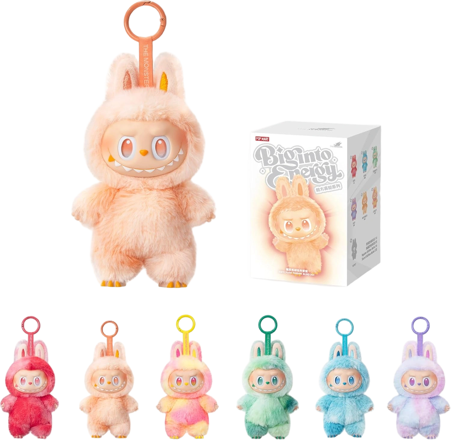 POP MART THE Monsters Big into Energy Series-Vinyl Plush Pendant Blind Box, Blin