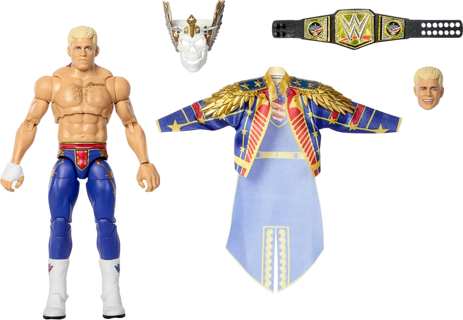 Mattel WWE Ultimate Edition Action Figure & Accessories Including Swappable Head