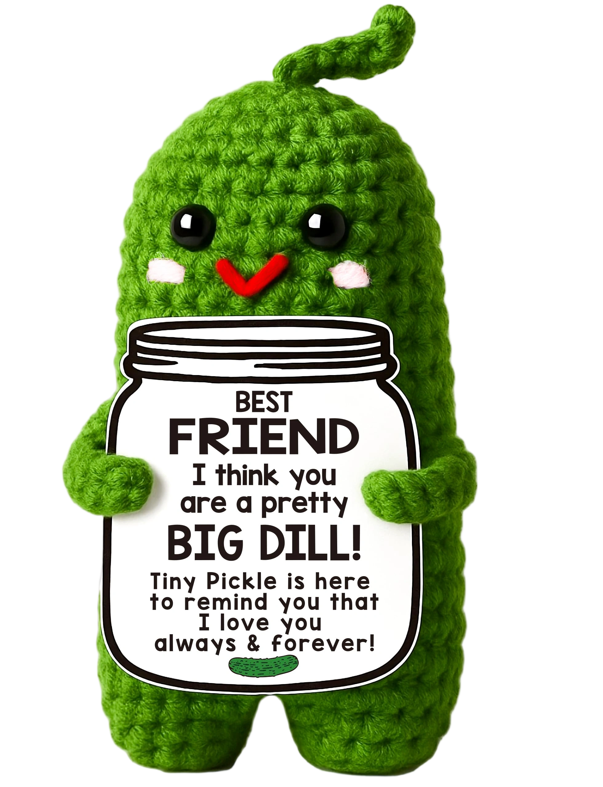 MAMAGIFTREE Birthday Gifts for Women Best Friends,Handmade Crochet Pickle Cool F