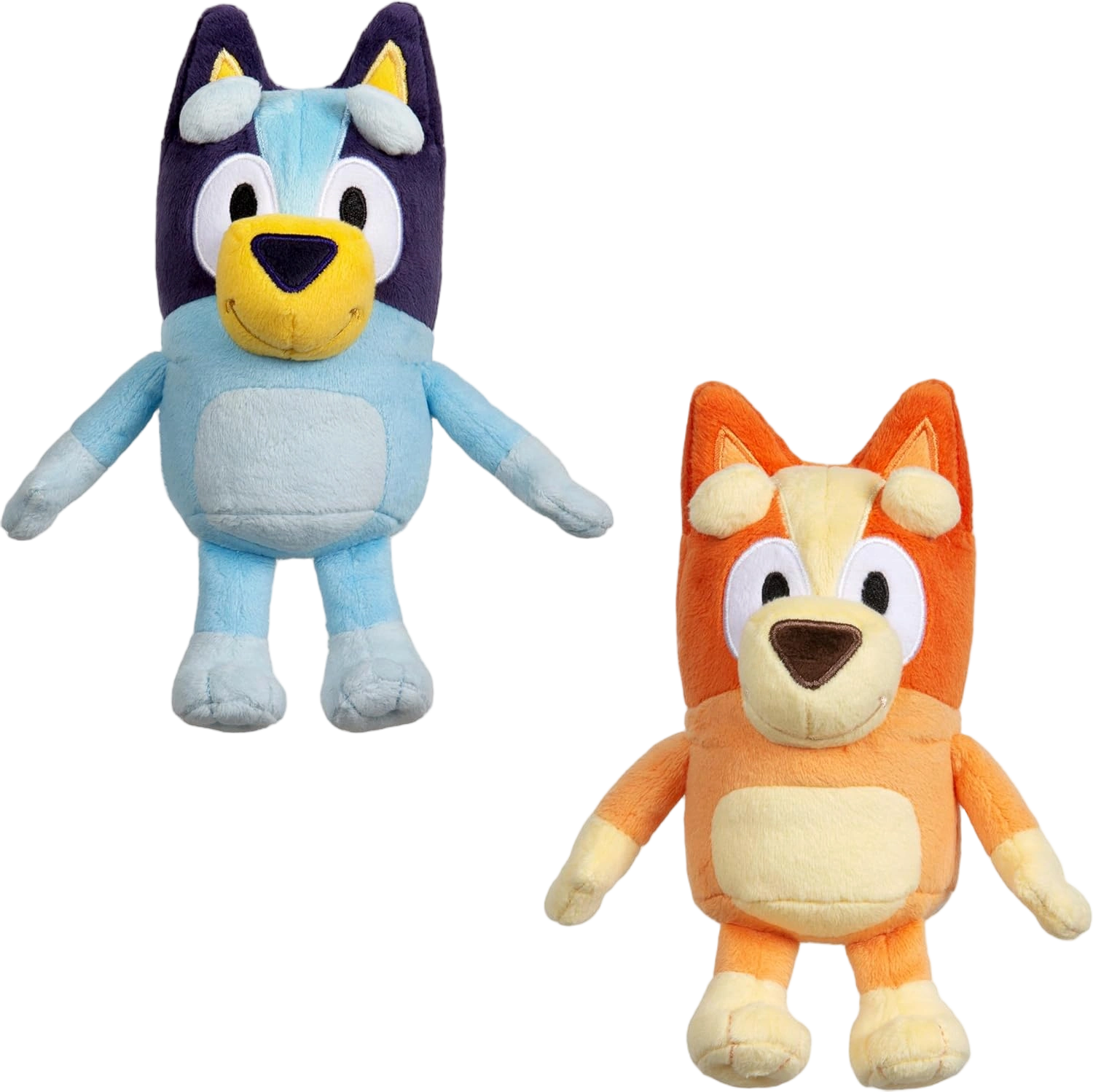 Bingo & Bluey Plush Toys Bundle – Exclusive 2-Pack Soft Bluey Toys, Deluxe Fabri
