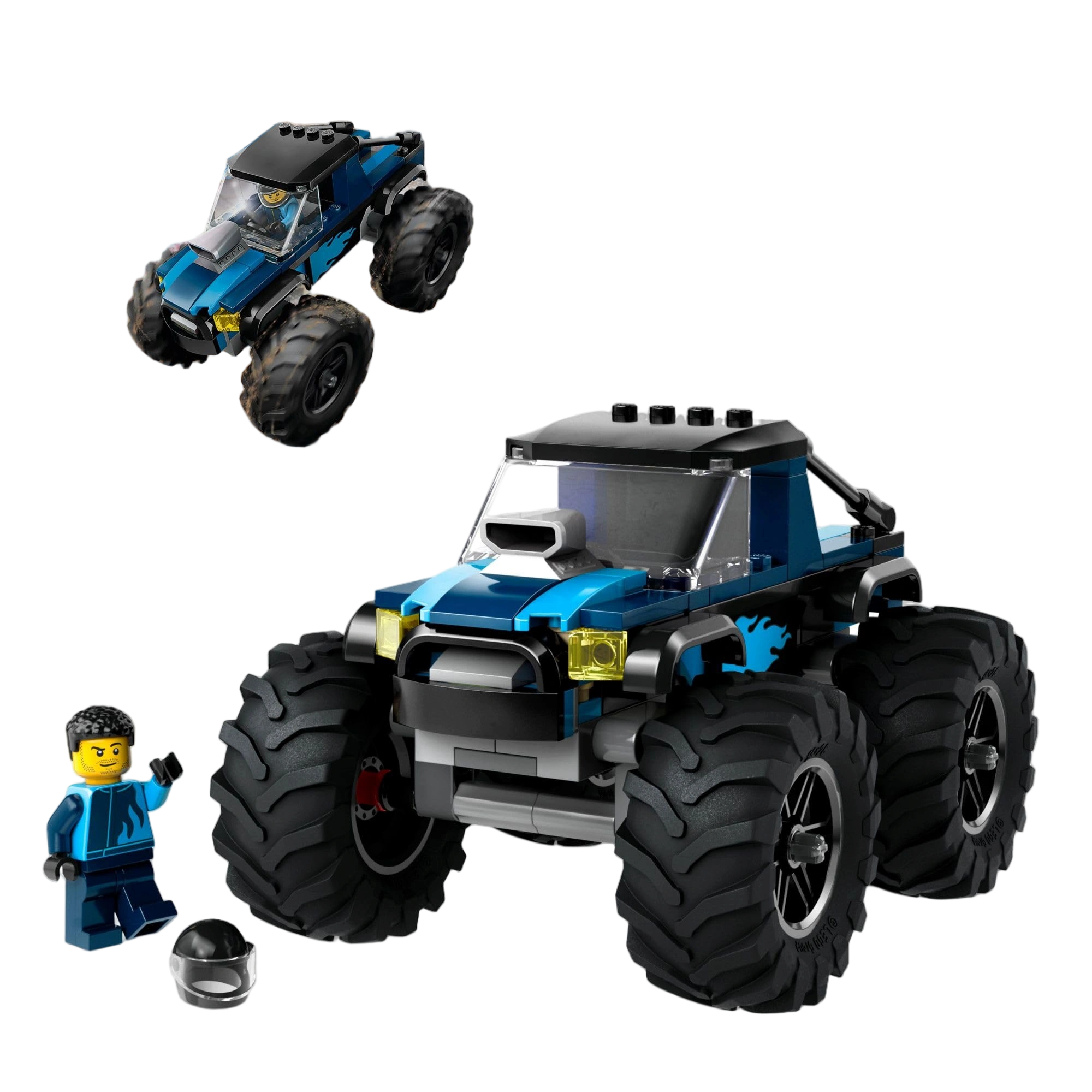 LEGO City Blue Monster Truck Off-Road Toy Playset with a Driver Minifigure, Imag