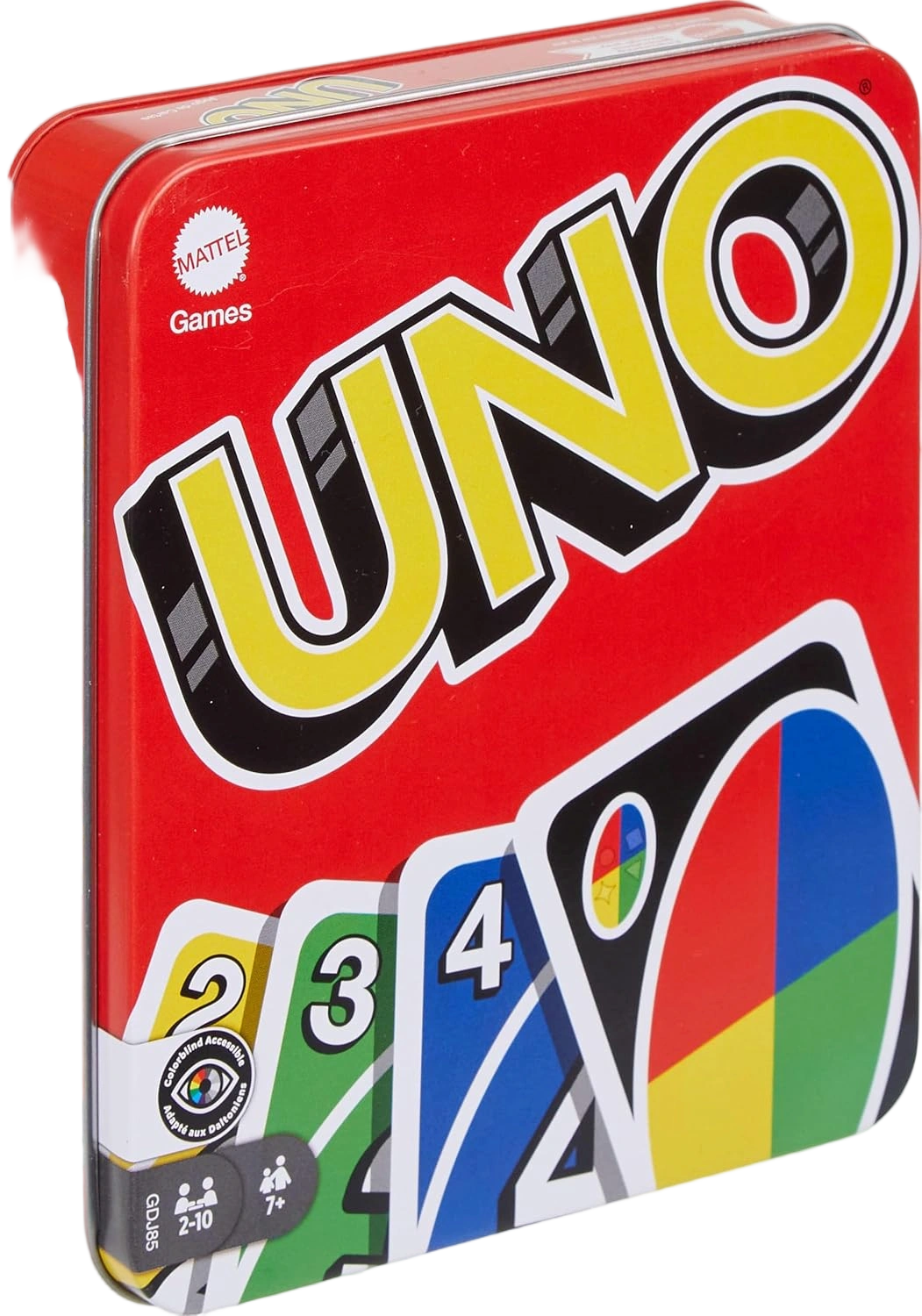 Mattel Games UNO Card Game in Travel & Storage Tin for Kid, Adult & Family Night
