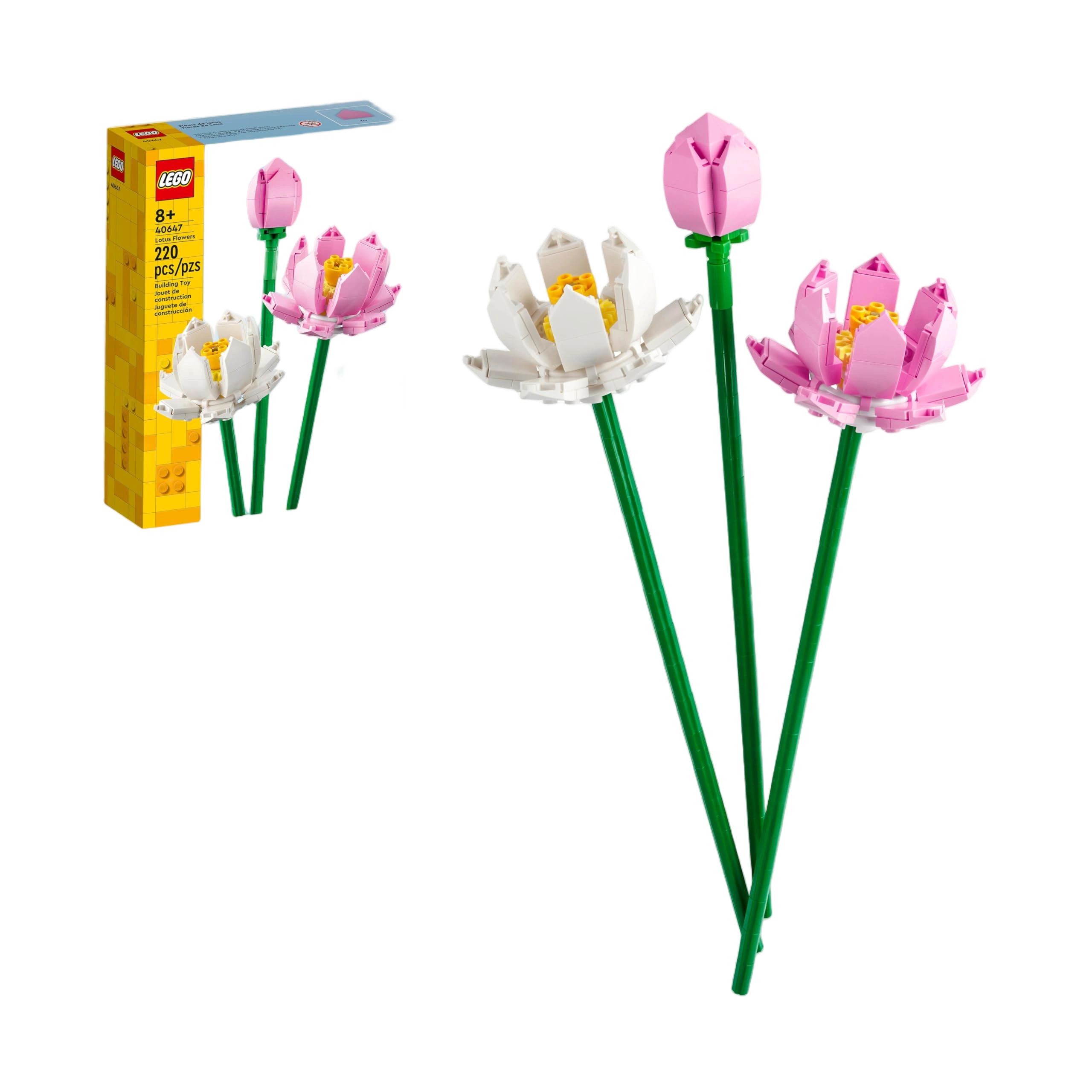 LEGO Lotus Flower - Building Toy for Kids, Girls & Boys, Ages 8+ - Artificial Lo