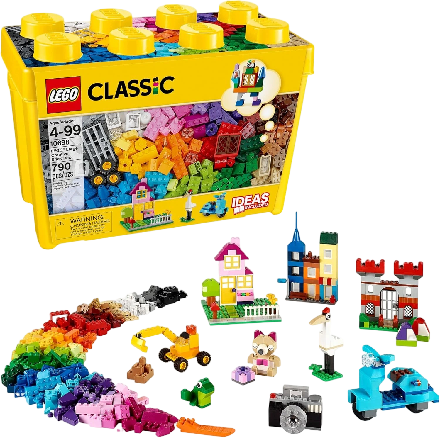 LEGO Classic Large Creative Brick Box 10698 Building Set, Toy Storage Solution f
