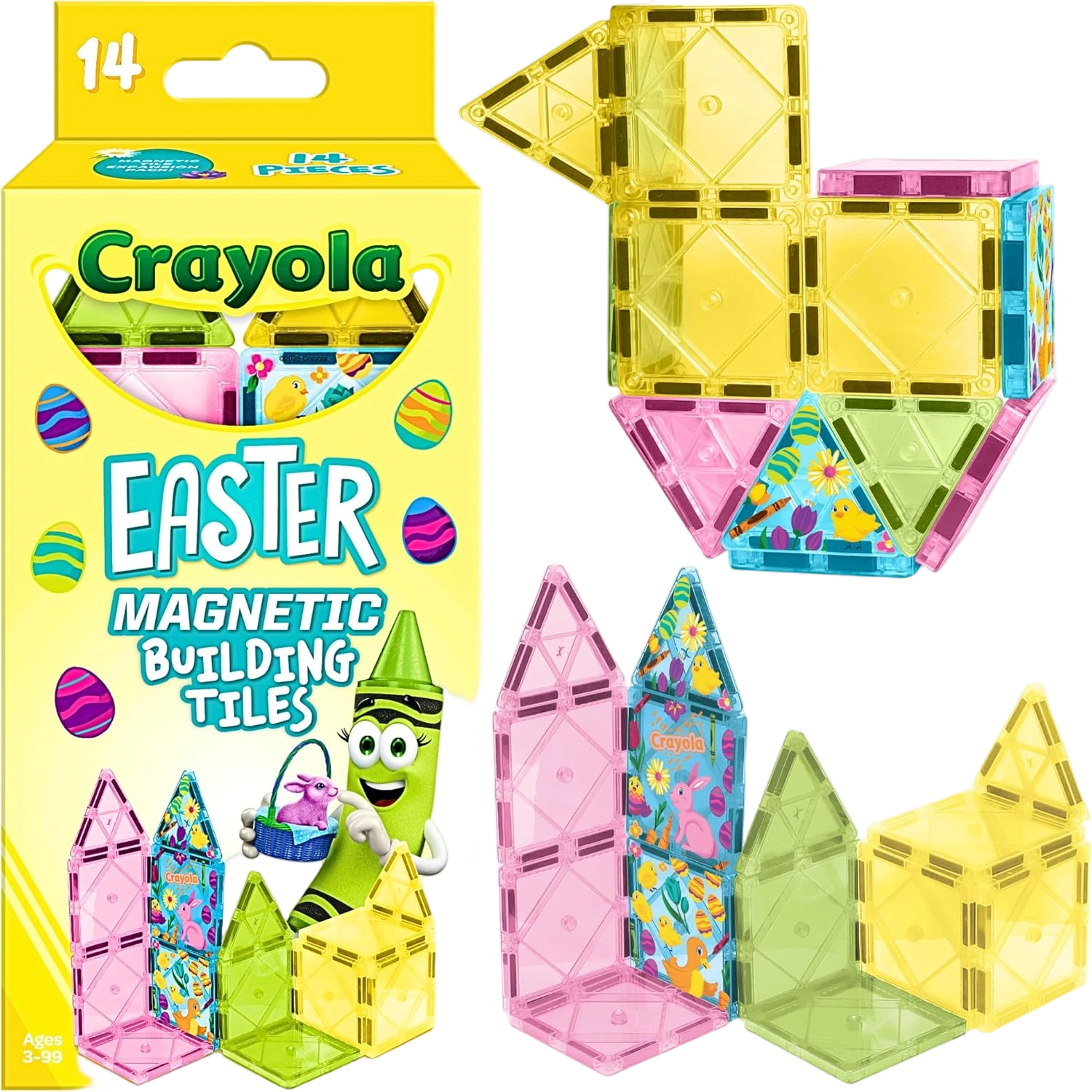 CreateOn Crayola Easter Magnetic Tile Set - STEM & Montessori Building & Educati